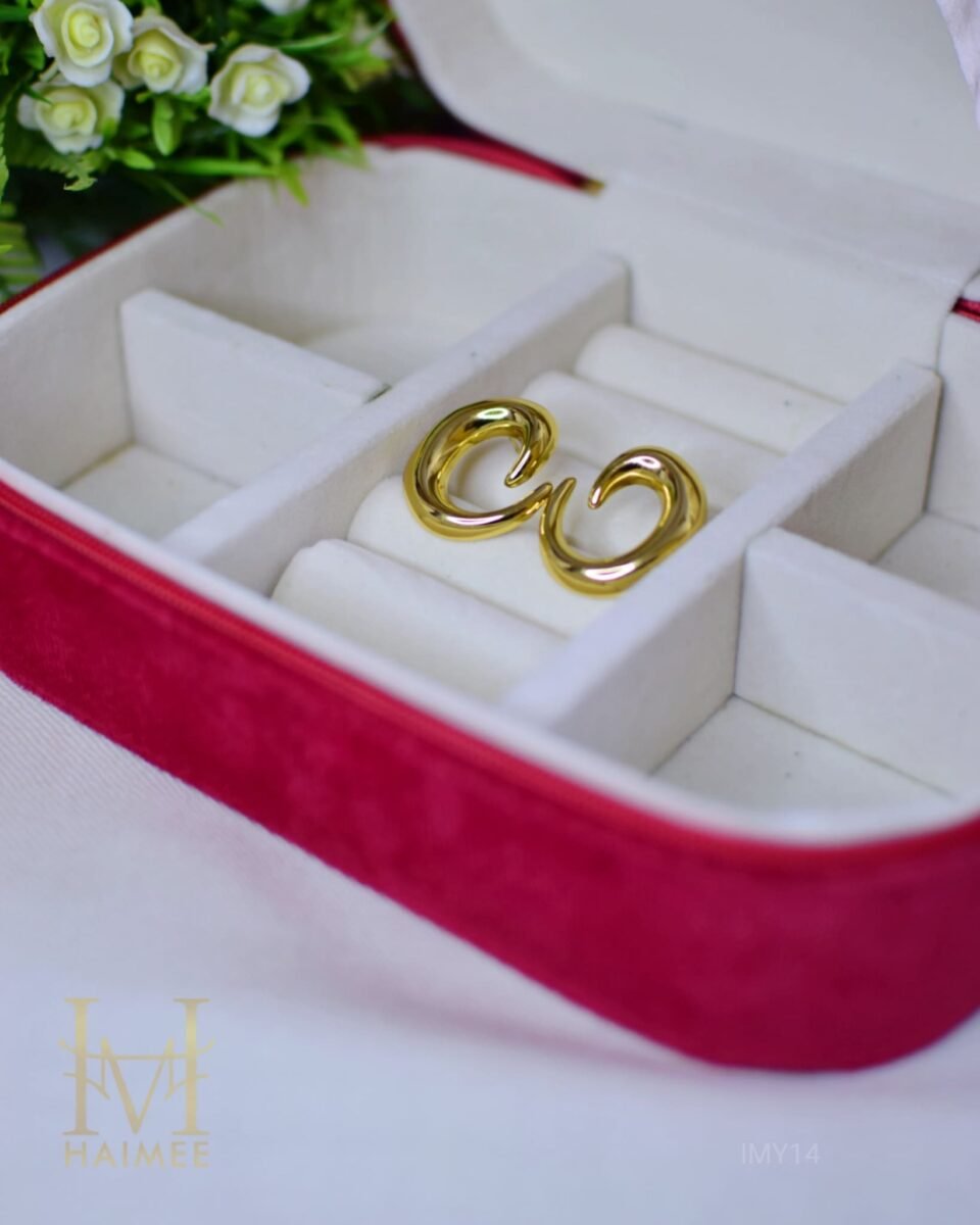 Anti tarnish earrings made from high grade steel water resistant