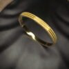 Experience the subtle elegance of our gold plated bangle. Stainless steel, tarnish free, and perfect for India's fashion.