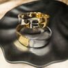 Make a statement with Haimee tarnish free cuff bracelets. Polished gold and silver, openable for easy wear. Perfect for women's special events.