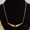 premium gold plated stainless steel necklace with anti tarnish coating.
