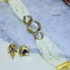 Royal Kundan and Pearl Choker Necklace Set with traditional Indian design, perfect for pearl necklace purchase.