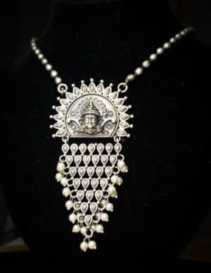 Part of a Silver Oxydized Necklace Set