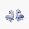 SILVER OXYDISED EARRINGS DEER MOTIF