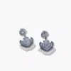 SILVER OXYDISED DROP EARRINGS