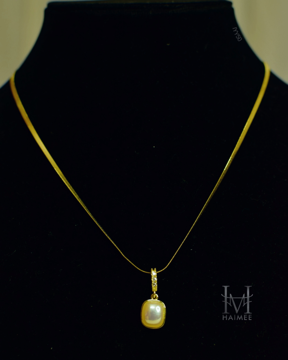 Gold-Plated Anti-Tarnish Stainless Steel Pendant Necklace